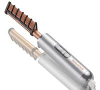 SHEGLAM Anti-Burn Hot Comb - Insulated Protection Styler with Gloss Pro™ Coating, 30s Fast Heat, 5 Temp Settings, LCD Display, Universal Voltage for Type 3-4 Hair