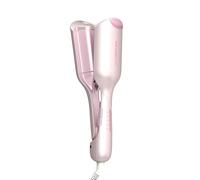 SHEGLAM Cupid's Charm 25mm Beach Babe Wave Iron for Hair 2 Barrel Crepe Iron with Smart Timer, Adjustable Temperature, Dual Voltage, Anti-Scald Curling Rod for Beach Waves & Mermaid Hair (25mm)