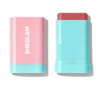 SHEGLAM Glass Glow Blush Stick Cream for Cheek and Lip, Waterproof Hydrating Tinted Solid Moisturizer Blendable Natural Grow Nude Face Blush Makeup-Brisk Babe
