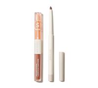 SHEGLAM Soft 90'S Glam 3-In-1 Lip Liner Moisturizing Plant Extracts Long Lasting Liquid Lipstick Plumping Lip Gloss Makeup Set - Pouty Nude