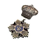 SHEGOTO Antique Enthusiast Badge Historical Value Collectible Emblems Badge Metal Pin for Clothes Decoration