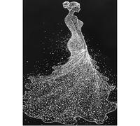 SHEGZHUC 40 x 50 cm Diamond Painting Adult Woman Princess, Diamond Painting Pictures Angel Fairies and Elves, Mosaic Embroidery Cross Stitch Art Gift, Wall Decoration for Bedroom, Living Room