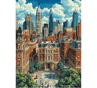 SHEGZHUC 40 x 50 cm Diamond Painting City Style Diamond Painting London Diamond Painting City Europe Cross Stitch Landscape Mosaic Diamond Painting Art Embroidery Cross Stitch Pictures Gift Wall Decor