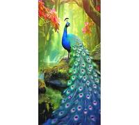SHEGZHUC 45 x 85 cm Diamond Painting Peacock Animals Mosaic Art