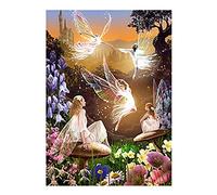 SHEGZHUC Butterfly Diamond Painting 40 x 50 cm Diamond Painting Fairy Beads Painting Kits Angel Elves Flower Cross Stitch Kit Diamond Art Animals Angel Diamond Painting Elf Butterfly Decorations