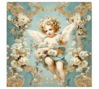 SHEGZHUC Diamond Painting Angel with Wings 30 x 30 cm Diamond Painting Pictures Angel Fairies and Elves Diamond Painting Flowers Mosaic Diamond Painting Art Embroidery Cross Stitch Pictures Gift Wall