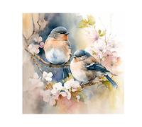 SHEGZHUC Diamond Painting Bird Flowers 30 x 30 cm Diamond Puzzle Bird Set of Bird Diamond Art Kits Diamond Art Birds Diamond Painting Flowers Cross Stitch Kits Flowers Diamond Mosaic Animals Landscape