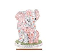 SHEGZHUC Diamond Painting Kit: Elephant Diamond Painting, 5D Diamond Painting, Special Shapes, Rhinestone Glitter Special, Adult, Unisex, Medium Size, Modern Style, All Seasons, Non-Foldable