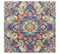 SHEGZHUC Diamond Painting Mandala Colourful 30 x 30 cm Diamond Painting Mandala Painting by Numbers Mandala Adult Mosaic Diamond Painting Art Embroidery Cross Stitch Pictures Gift Wall Decoration