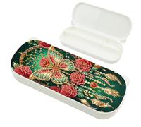 SHEGZHUC Diamond Painting Pencil Case 22 x 8.8 cm Diamond Painting Pencil Case Pencil Case Special Stones for Office School Household Dream Catcher Butterfly Animals Green Red, d'Alene to