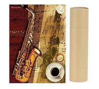 SHEGZHUC Diamond Painting Saxophone 30 x 40 cm Diamond Embroidery Saxophone Music Instrument Diamond Painting Coffee Smiling Face Diamond Painting Embroidery Cross Stitch Gift Wall Decoration