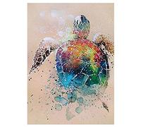 SHEGZHUC Diamond Painting Turtle 30 x 40 cm 5D Turtle Diamond Art Turtle Diamond Painting Cross Stitch Sea Turtle Diamond Art Sea Turtle Turtle Painting by Numbers Color Animal Diamond Painting