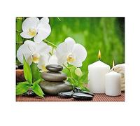 SHEGZHUC Orchid Diamond Art 50x40cm Square Drill Diamond Painting Flowers