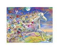 SHEGZHUC Unicorn Diamond Painting 50x40cm Crystal Art Unicorn Butterfly Cross Stitch Kits