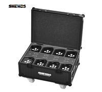 SHEHDS 6in1 8in1 10in1 Flight Case of Wireless Remote LED Par 6x18W Battery Lighting Included Internal Plug without Light 10in1 fight case