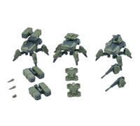 Sheik Mainland 1/144 ZA-02S Tarantula Super Cavalary Spider Mecha, Articulated Military Robot Model Kit with Interchangeable Weapon Modules, Collectible Sci-Fi Mecha Figures for Adult 30mm（Green）