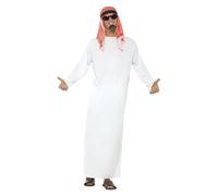 Smiffys Fake Sheikh Costume, L - Size 42inches-44inches, White