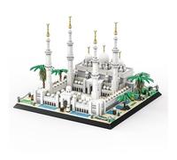 Sheikh Zayed Grand Mosque Building Block Set, Mini Cathedral Architecture Building Kits, Micro World Famous Architecture Model Toys, Gift for Adults, 1463 PCS