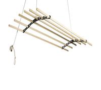 Sheila Maid ® , Original Indoor Ceiling Clothes Laundry Drying Airer Rack - 6 Rail - 57" (145cm) Long- Sage Green Cast Iron