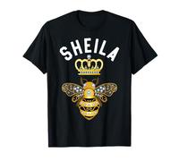 Sheila Name Sheila Birthday Gifts Queen Crown Bee Sheila T-Shirt