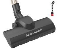SheildOn Turbo Brush Vacuum Head Attachment for Miele Vacuums, Black Turbine Floorhead with Roller Bristles for Pet Hair, Carpet, Rug, Hard Floor Cleaning
