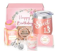 Sheinly 13th Birthday Gifts for Women, Happy 13th Birthday Basket Gifts Box for Best Friends Female Mom Wife Daughter Sister Her Girlfriend Coworker Bestie Women
