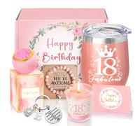 Sheinly 18th Birthday Gifts for Girls, Happy 18th Birthday Basket Gifts Box for Best Friends Female Neice Daughter Sister Her Girlfriend Classmate Bestie Stuff for Girls
