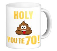 Sheinly 70th Birthday Gift for Men Women, Funny Gag Novelty 70th Gift for Dad Mum Husband Wife Bestie Friend Uncle Brother Coworker 11oz Coffee Mug