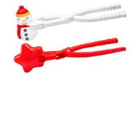 Sheinly Snowball Mold Maker Snowball Maker Toys Kids Snowball Maker Clips Girls Boys Snowball Maker Tool Star and Snowman Shape Outdoor Winter Snowball Fight Maker Tool Clip Xmas Stocking Fillers