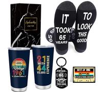Shejdgart 65th Birthday Gifts Women - Vintage 65 Year Old Birthday Gifts for Men, Cool 1961 Gift Ideas for Him Her, Unique Turning 65 Year Old Presents for Mom Dad Husband Wife Teacher Friend Coworker
