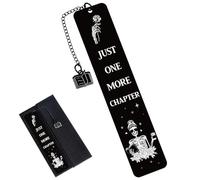 Shejdgart Dark Romance Bookmarks Gifts, Funny Gothic Bookmarks for Women Friends Girls, Just One More Chapter Book Marks for Book Lovers Reader Bookworm, Halloween Thanksgiving Christmas Birthday Gift