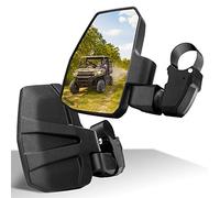SHEJISI UTV Side Mirrors,You No Longer Need to Adjust by Hand,Innovative Automatic Reset Function,for 1.5"-2.0" Roll Cage,Compatible with Polaris RZR,Can Am Maverick,Honda Pioneer SXS,Kawasaki Mule