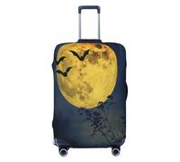 shejzhn Luggage Cover Protector-Suitcase Covers for Luggage, Dust & Scratch Protection, Perfect for Travel and Business Trips The Bat Of The Full Moon, Black, XL