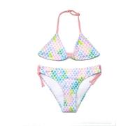 SHEKINI Girls Swimming Costume Bikini Set Halter Triangle Top Printed Bottom 2 Pieces Swimsuit Kids Swimwear 6-14 Years