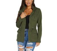 SheKiss Ladies Lightweight Zip Up Camouflage Pattern Jacket with Pockets