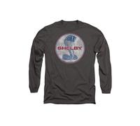 Shelby Carroll Full Color Cobra Long Sleeve T-Shirt, Charcoal in Grey | Size: Large Shelby Grey L