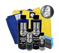 Shelby Ceramic Coating Full Car Care Kit Bundle, including shampoo, ceramic coating, ceramic detailing spray, cloths, applicators plus trigger spray for ease of use (6 products)
