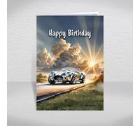 Shelby Cobra Birthday Card for Friends & Family - Iconic British-American Muscle Sports Car Keepsake for Men & Racing Fans Vintage Classic AC Cobra 427 Car: Birthday Card (Size A5)