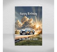 Shelby Cobra Card to the One I Love - Iconic British-American Muscle Sports Car Keepsake for Men & Racing Fans Vintage Classic AC Cobra 427 Car: to the One I Love Birthday Card (Size A5)
