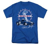 Shelby Cobra Carroll Shelby Daytona Coupe Circle Logo Unisex T Shirt, Royal, Medium