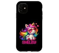 Shelby Personalized Name Colorful Unicorn Women Girls Case for iPhone 11