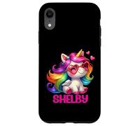 Shelby Personalized Name Colorful Unicorn Women Girls Case for iPhone XR