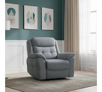 Shelby Recliner Armchair - Grey Fabric