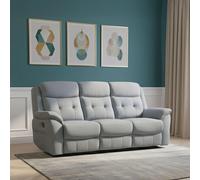 Shelby Recliner Sofa - 3 Seater - Grey Fabric