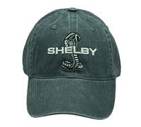 Shelby Snake on Grey Cap Hat | Officially Licensed Shelby® Product | Adjustable, One-Size Fits All, Grey, One size