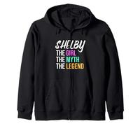 Shelby The Girl The Myth The Legend Funny Name Zip Hoodie
