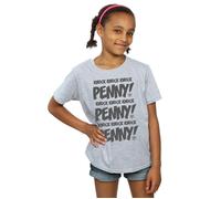 Sheldon Knock Knock Penny Cotton T-Shirt The Big Bang Theory Grey 9 Years