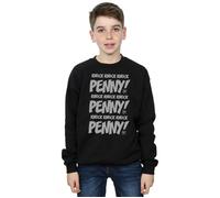 Sheldon Knock Knock Penny Sweatshirt The Big Bang Theory Black 7-8 Years