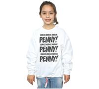 Sheldon Knock Knock Penny Sweatshirt The Big Bang Theory White 12-13 Years