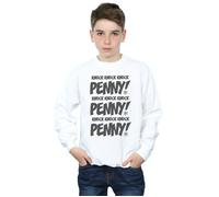 Sheldon Knock Knock Penny Sweatshirt The Big Bang Theory White 7-8 Years